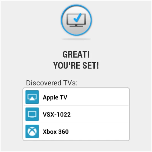 Select the device you want to stream to