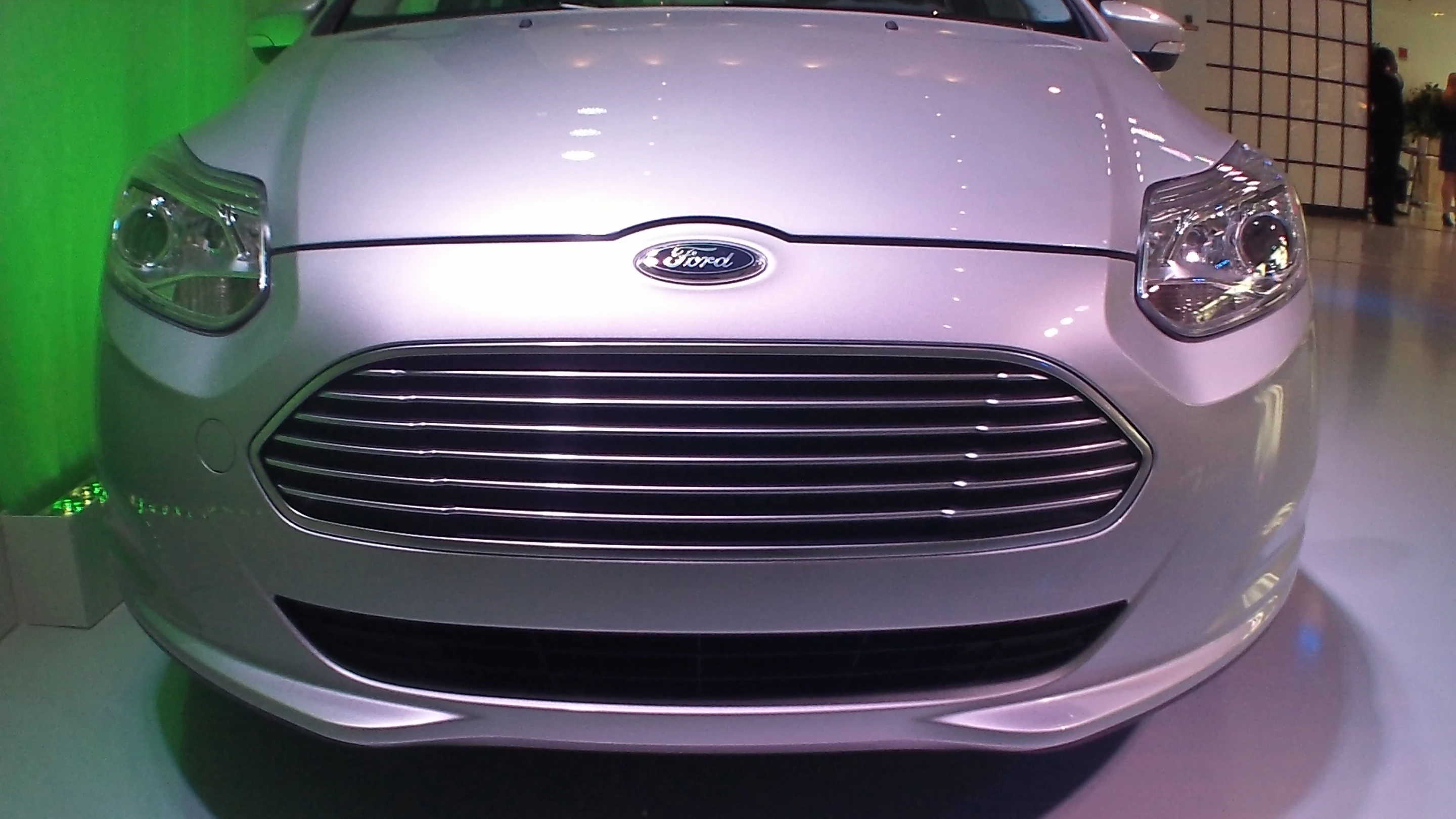 The Ford Focus Electric on display in New York City