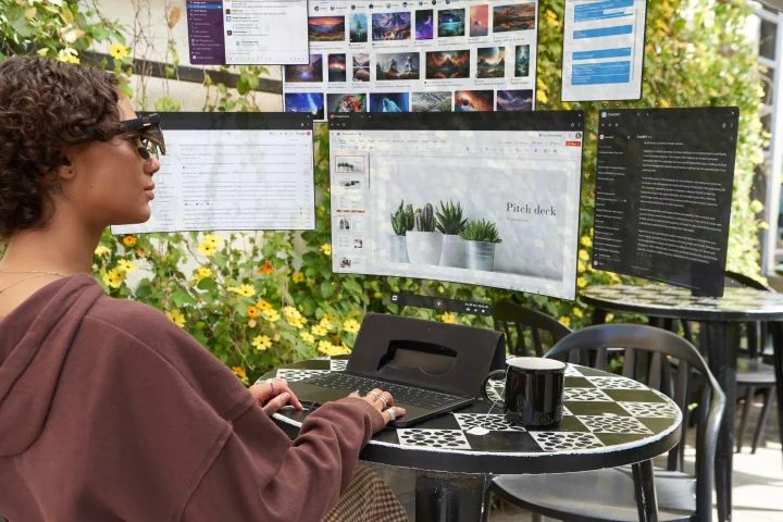 A 13-inch laptop form factor that offers users a 100-inch screen in front of their eyes