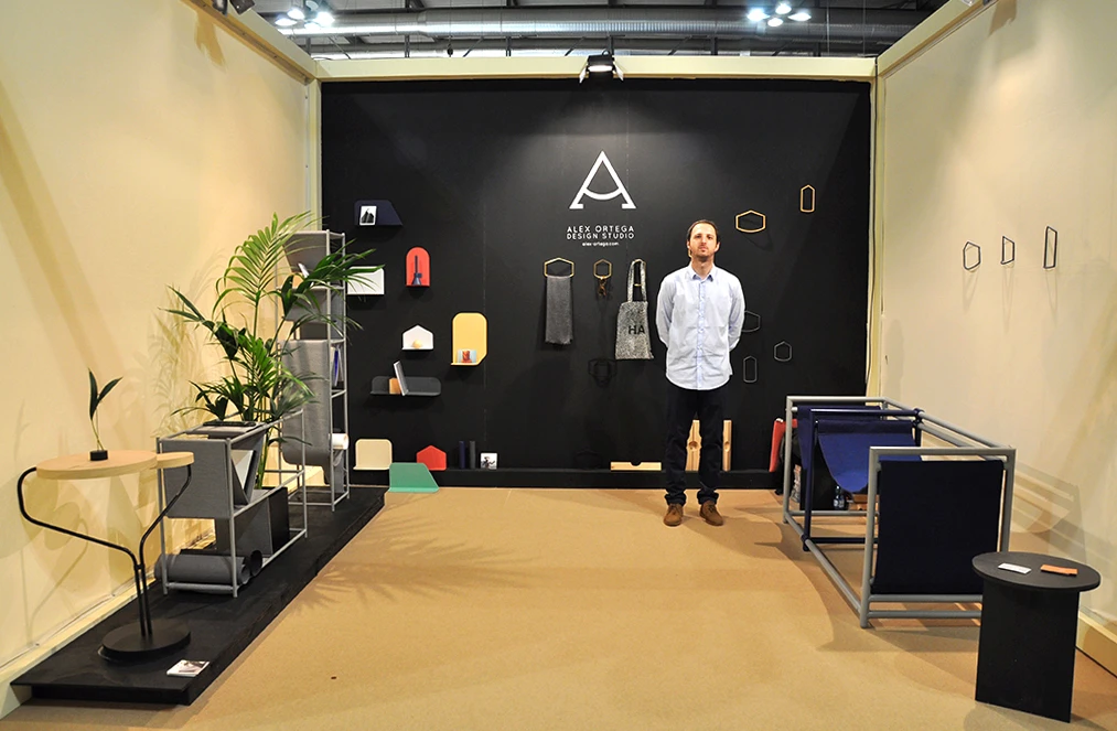 Italian designer Alex Ortega presents his creative designs (Photo: Edoardo Campanale/Gizmag.com)