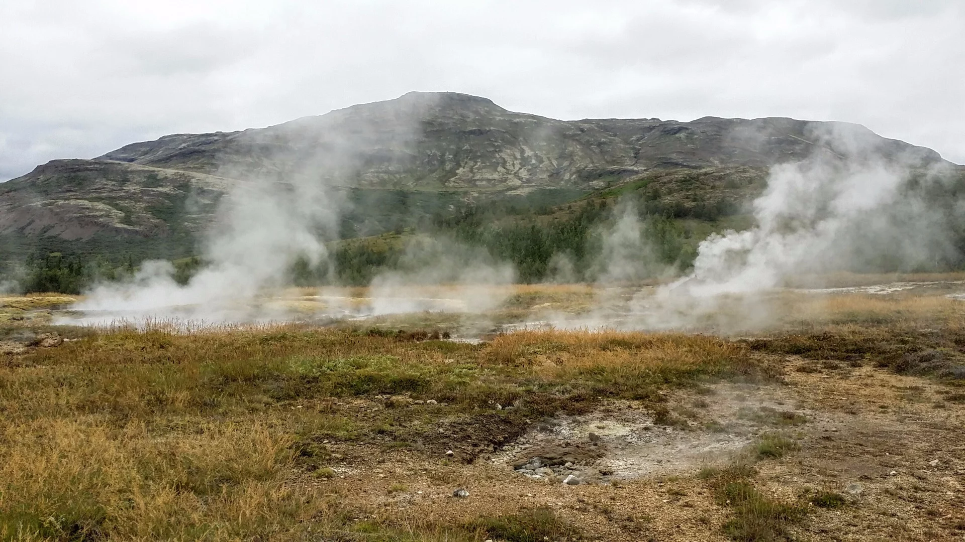 Steam rising from the ground is a regular site in Iceland, a country that harnesses the volcanic activity beneath the surface for geothermal energy. Approximately nine out of 10 houses in Iceland are directly heated with the hot underground water that runs throughout the country and geothermal sources are used in the production of about 30 percent of Iceland's electricity.
