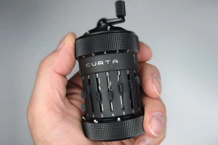 The Curta calculator was a favorite of engineers, pilots, and rally drivers