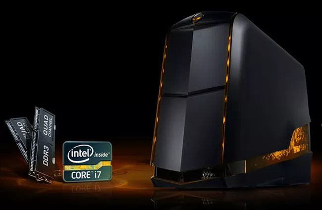 Alienware Aurora is powered by a choice of Intel Core i7 3000-series six-core CPUs