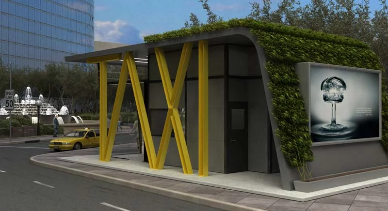 How the TAXI station would look during the day