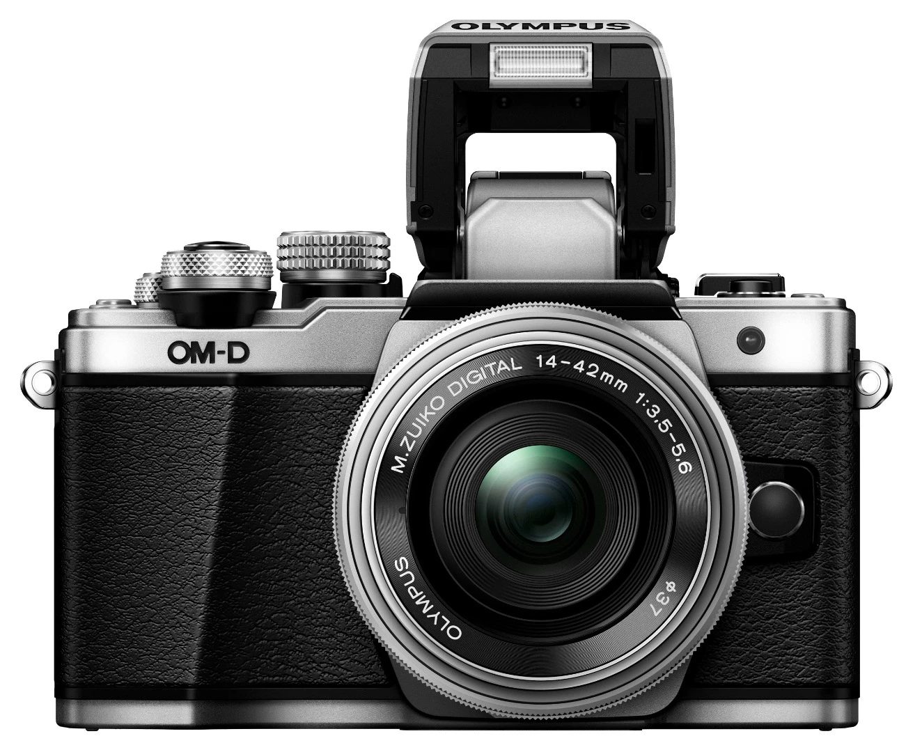 The Olympus OM-D E-M10 Mark II has a pop-up flash