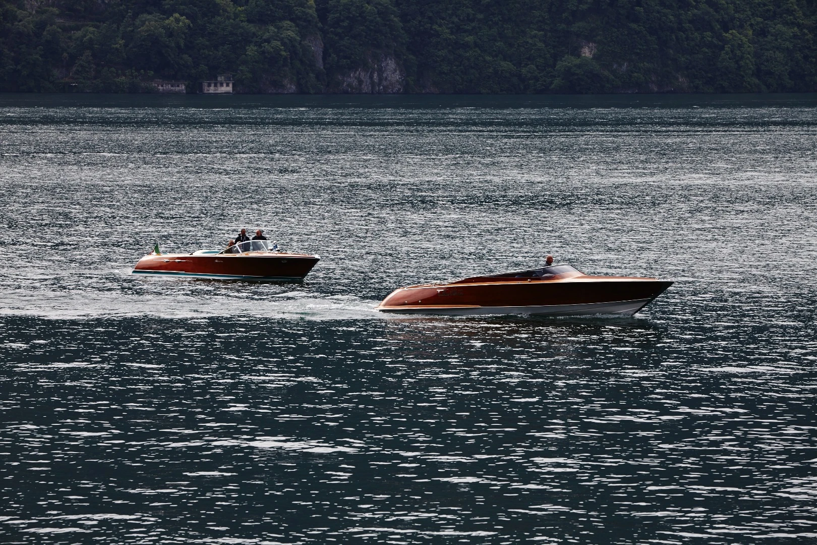 Some spectacular water-borne conveyances were a natural part of the gathering given its location on Lake Como