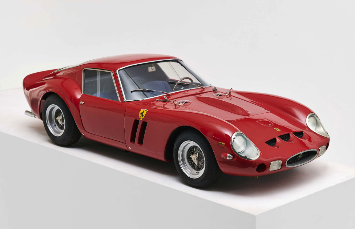 Auction Link: Artcurial | Estimate: €5,000 to €8,000 | This Bell Racing Models creation is a one fifth scale replica of the world's most valuable automotive model, the Ferrari 250 GTO