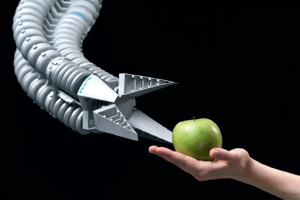 Bionic Handling Assistant is inspired by the elephants trunk (Image: Festo)