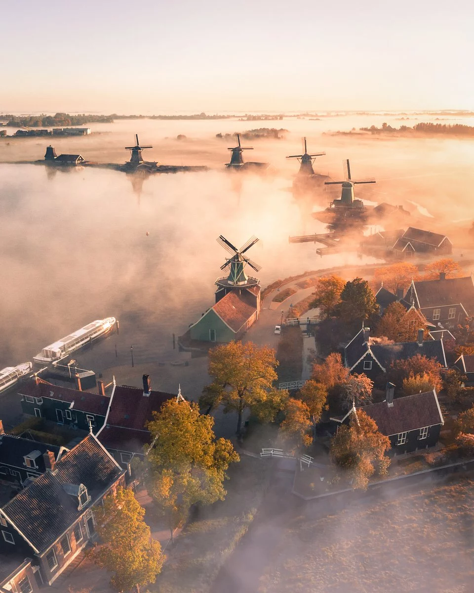Winner. 'A Magic Morning in The Netherlands'. Zaanse Schans, Zaanstad, Netherlands