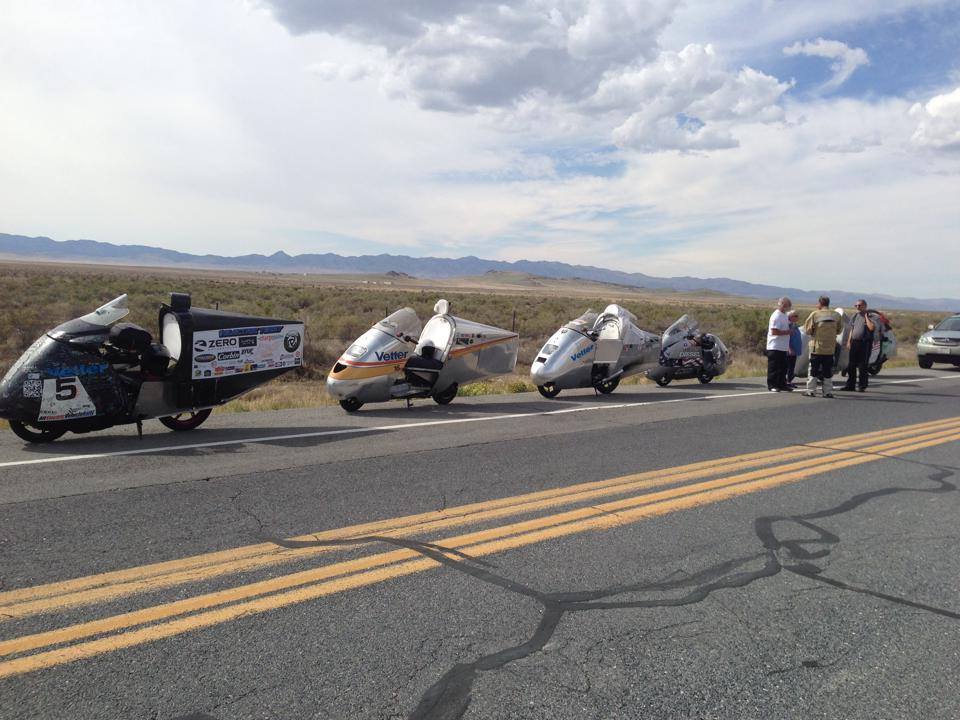 August 31st 2014: at the Bonneville Salt Flats after becoming the first electric to win a Vetter Challenge