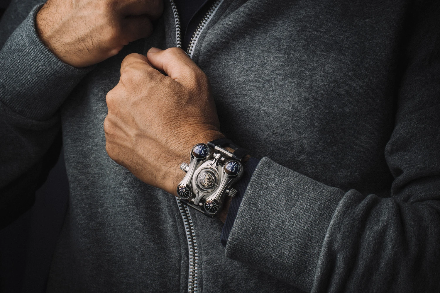 The MB&F HM6 Final Edition is notable for its biomorphic lines