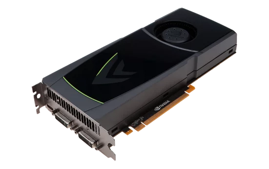 The slightly scaled down GTX470, with not as much processing power and less onboard memory than the GTX480