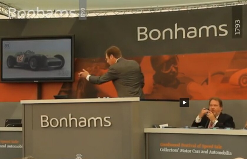 The W196R goes under the hammer at Bonhams