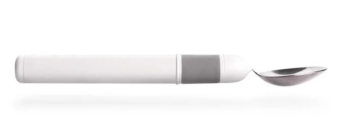 The Liftware Level can be fitted with either a spoon or fork attachment
