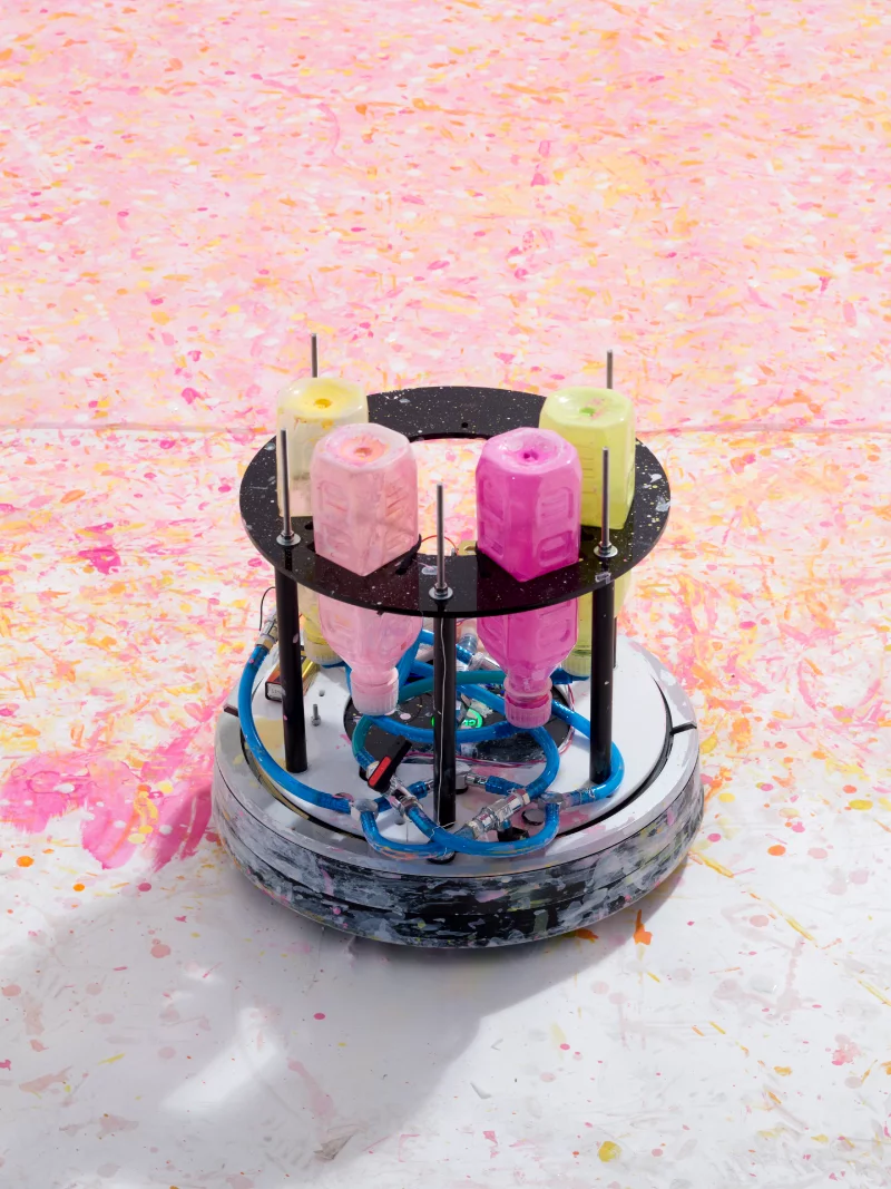 After a decade cleaning this robot changed careers and became an artist