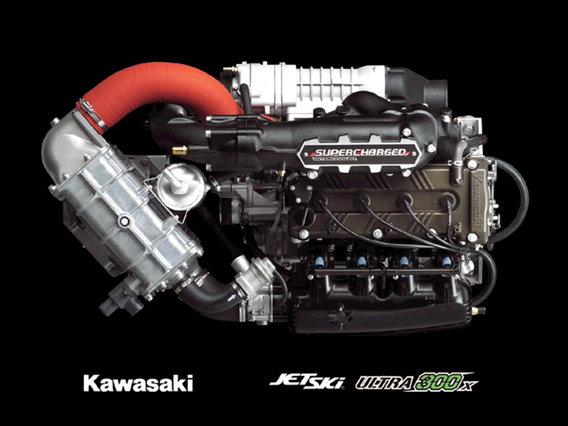300 bhp Kawasaki engine from the Ultra 300X jet ski