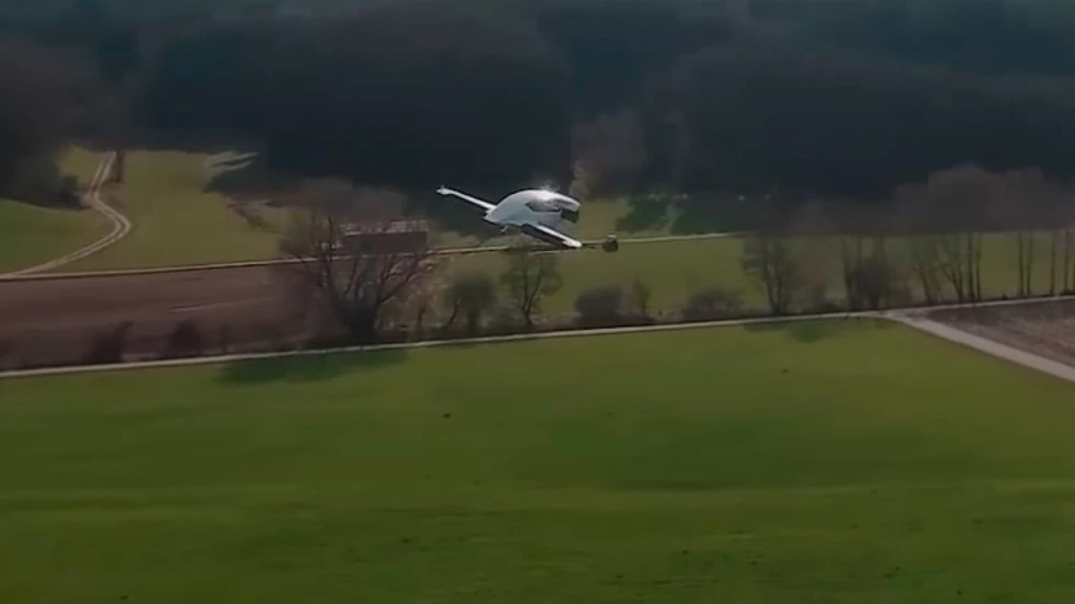 The maiden flight took place at an airfield outside Munich, Germany