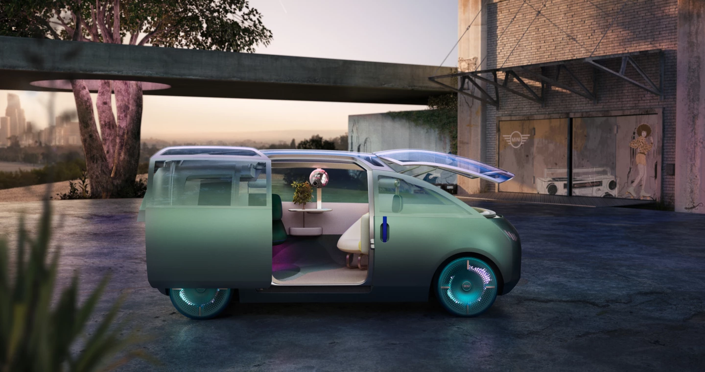 The Urbanaut has a single slide-and-swivel entry for all occupants