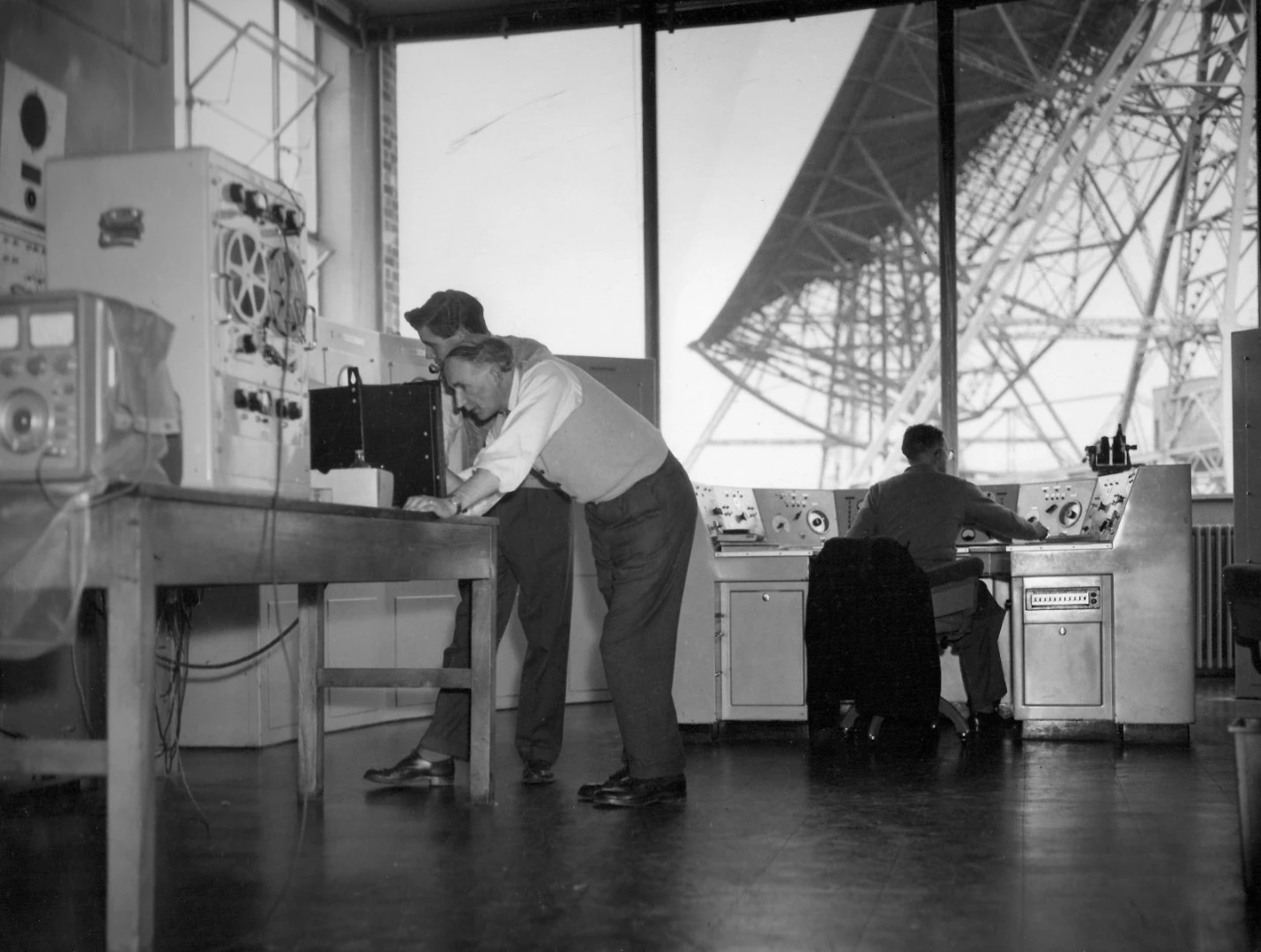 The control room of Jodrell Bank Observatory, where the Zond 6 audio was recorded