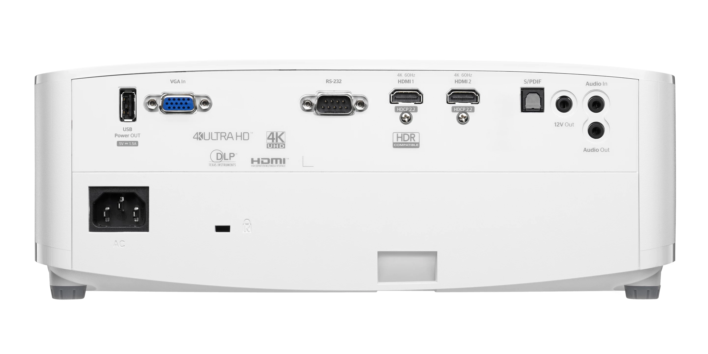 The gaming-focused DLP projectors feature two HDMI inputs, as well as VGA, and both analog and digital audio outputs