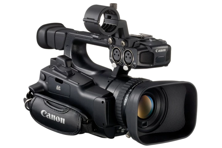 The Canon XF100 camcorder
