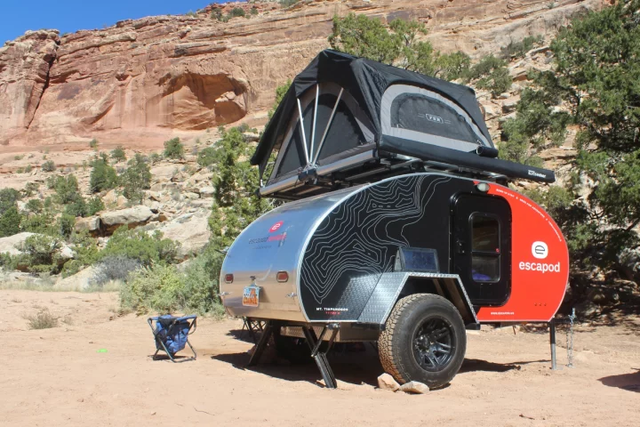 The Escapod Topo is set up and ready to go within a matter of minutes