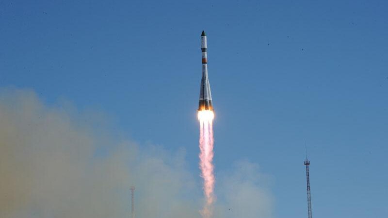 Progress 60 launching from the Baikonur Cosmodrome