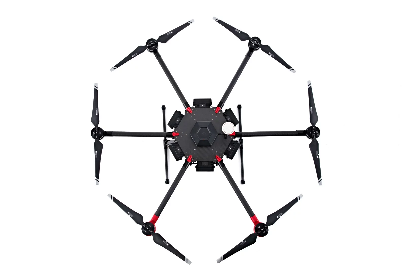 DJI's Matrice 600 is a six rotor multicopter powered by six batteries