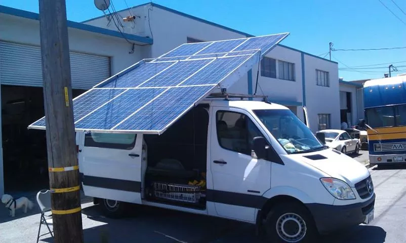 Solar charging system for the Superbike (Photo: Lightning Motorcycle Corp.)
