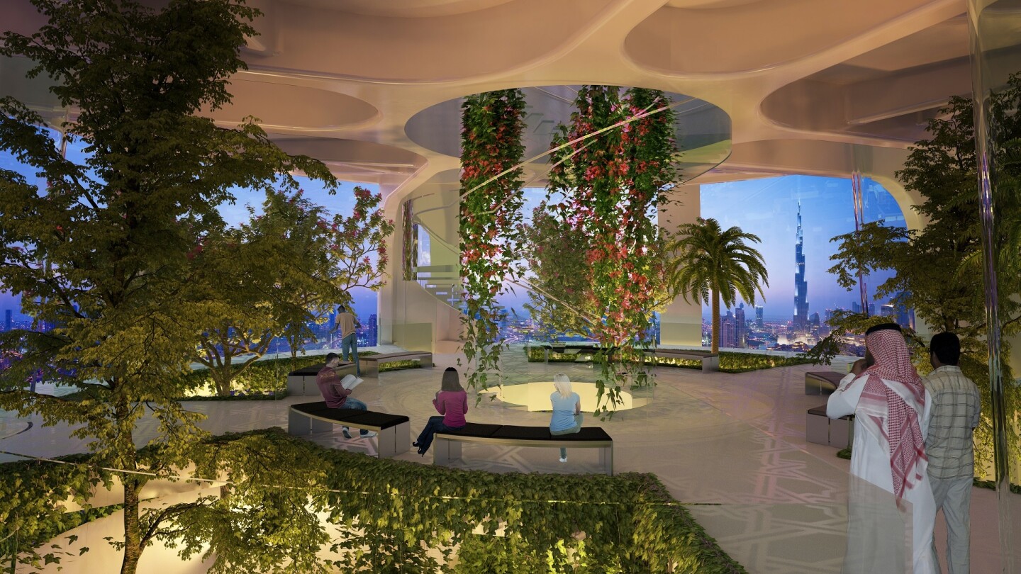 Two special VIP observation garden decks will be decorated in greenery in an attempt to recreate the Hanging Gardens of Babylon
