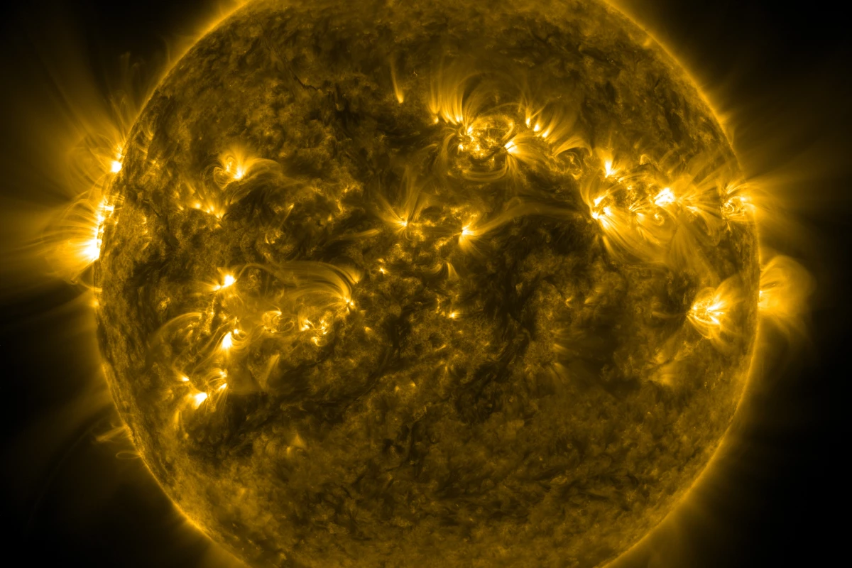 A still taken from the 61 minute stellar time lapse