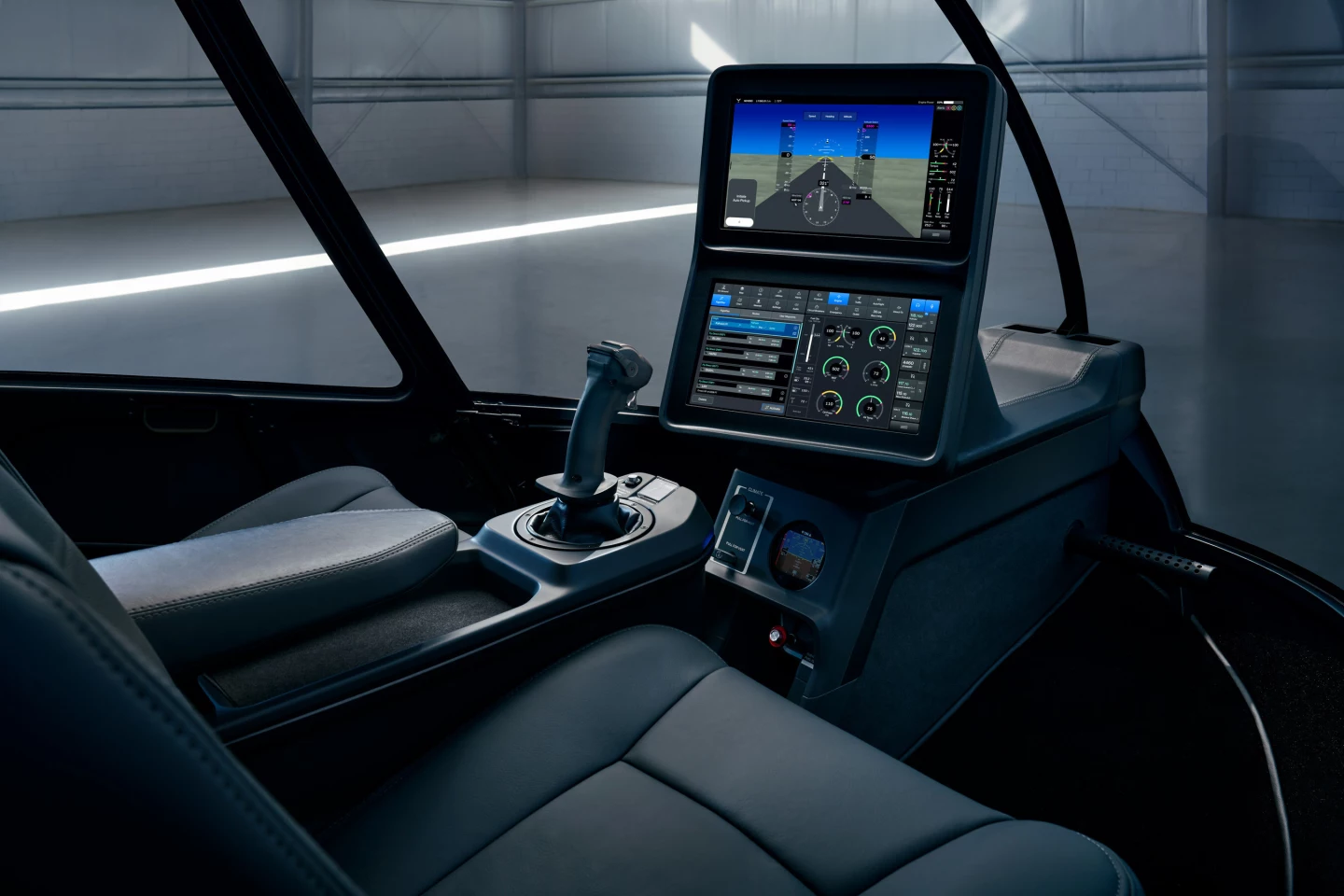 The Skyryse One's controls are less intimidating than those of some cars