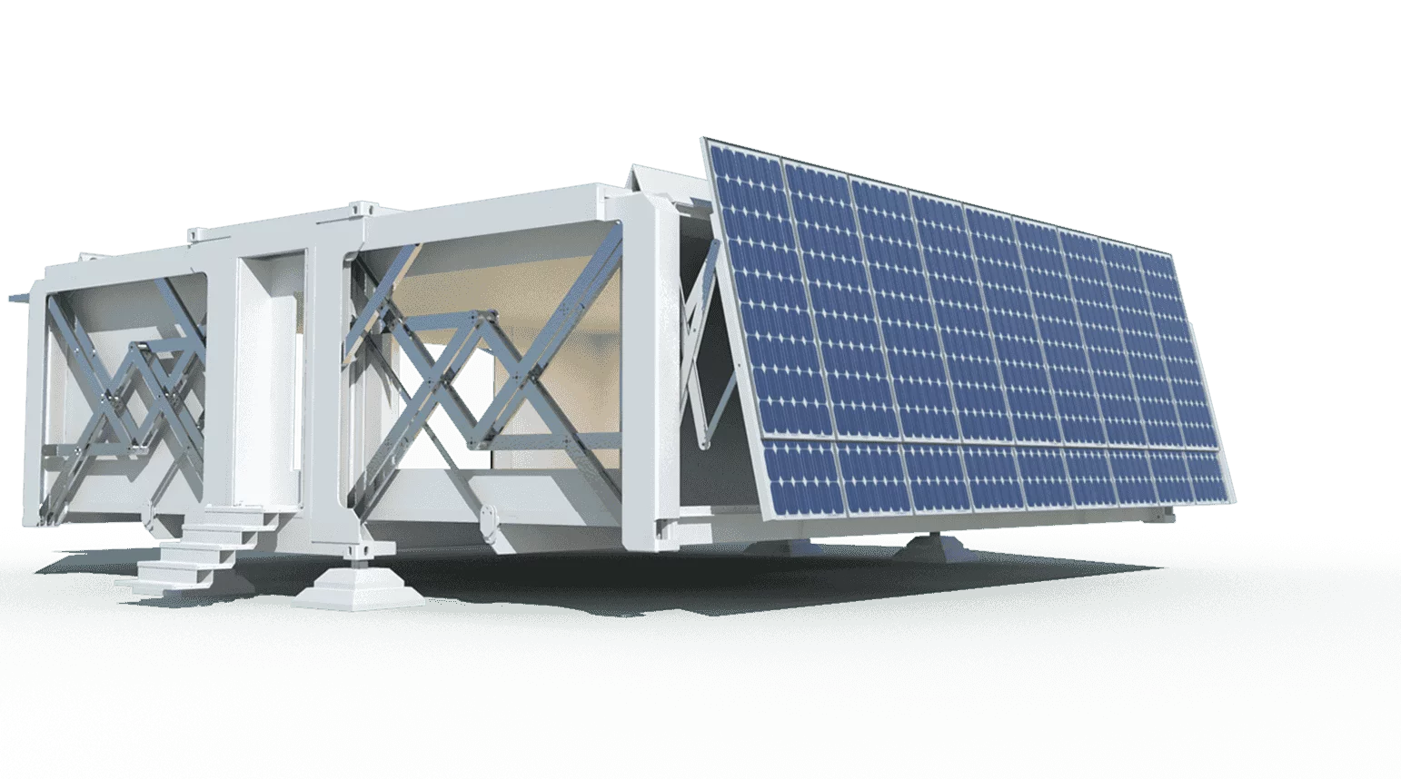 A solar power system can be easily incorporated into the unit