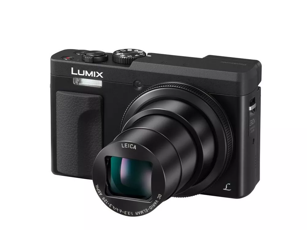 The Lumix DC-ZS70 point-and-shoot features a 30x, 24-720 mm equivalent wide-angle Leica lens