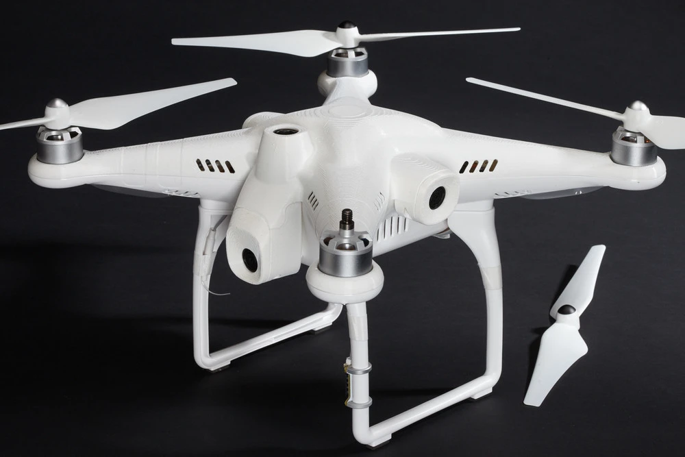 The sensors are housed in a plastic attachable kit that can be retrofitted to the top of DJI Phantom 2 and 3DRobotics' Iris+ quadcopters