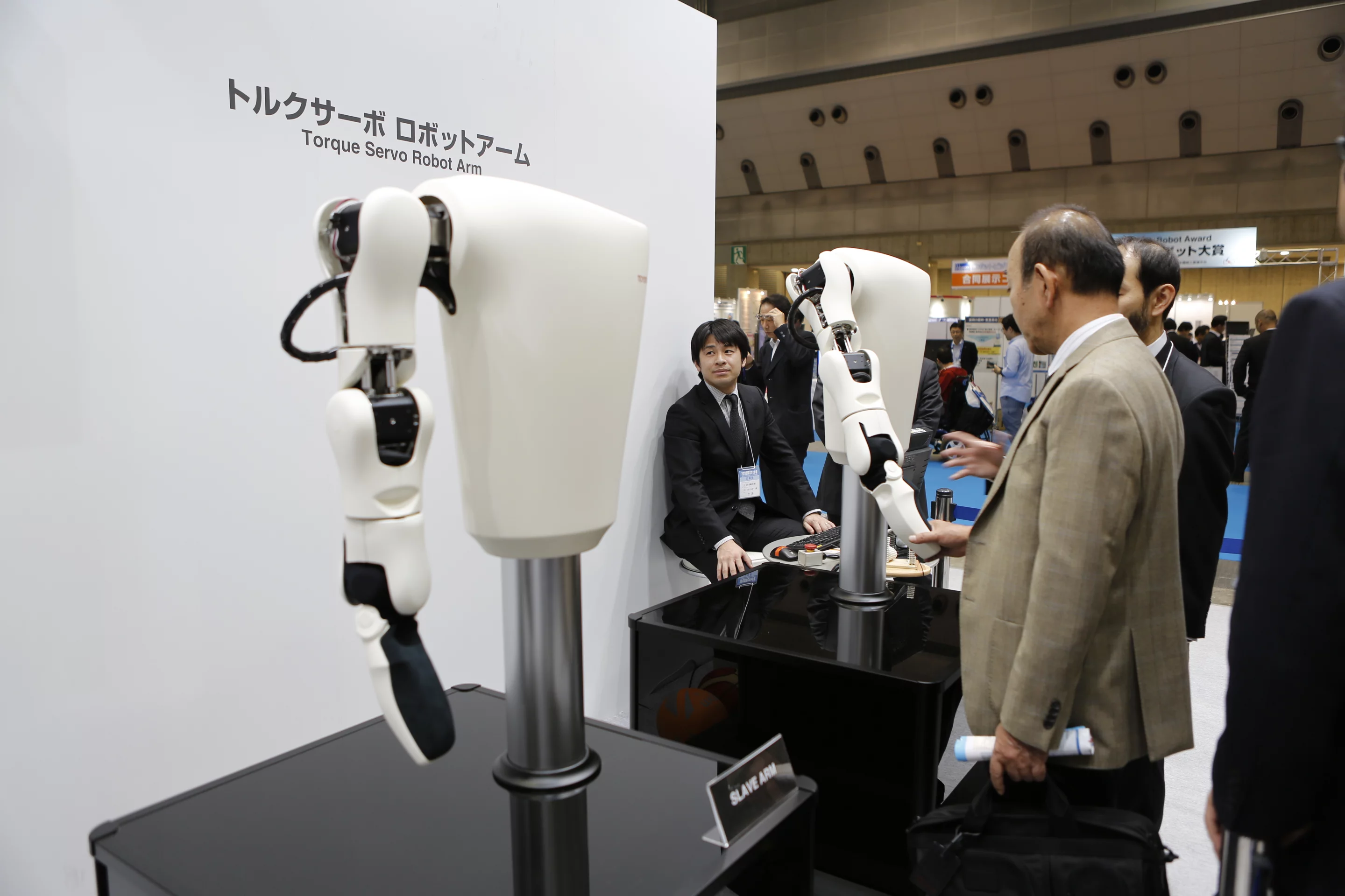 Compliant joints allow people to safely interact with the robot without fear of injury (Photo: Mike Hanlon, Gizmag)