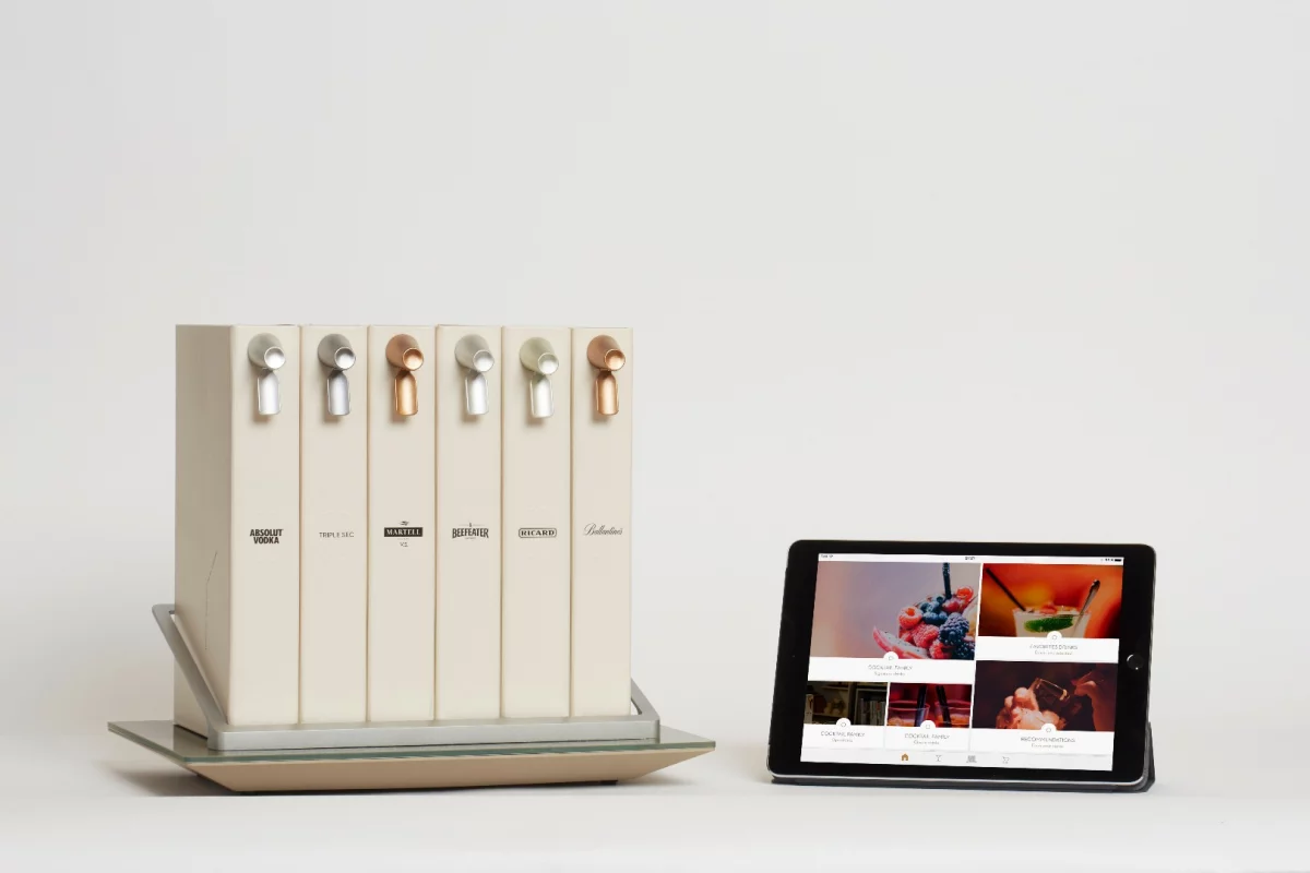 Pernod Ricard's Opn combines liquor cartridges, a connected tray, a mobile app and a website