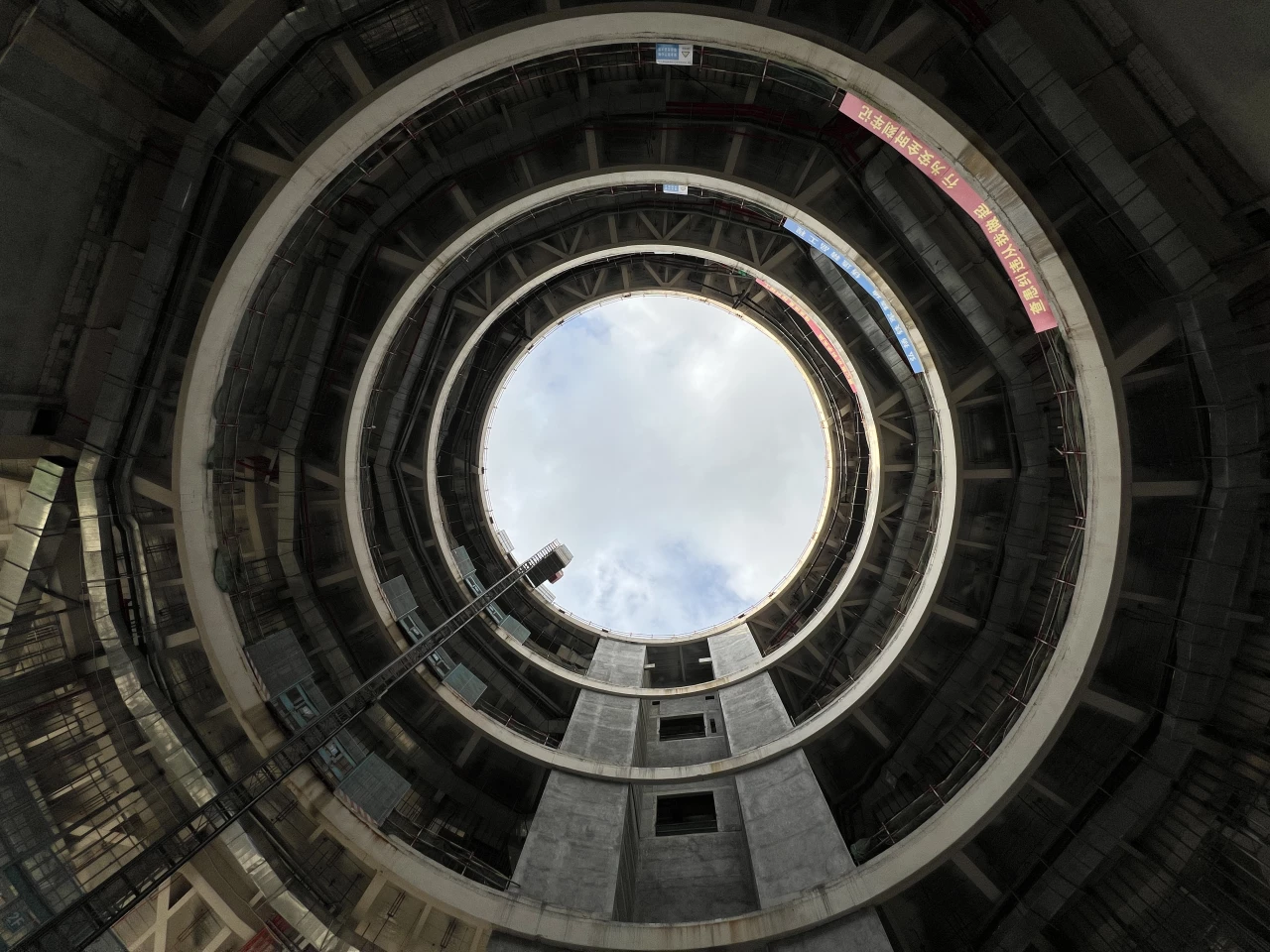The Hainan Science Museum's interior is currently taking shape