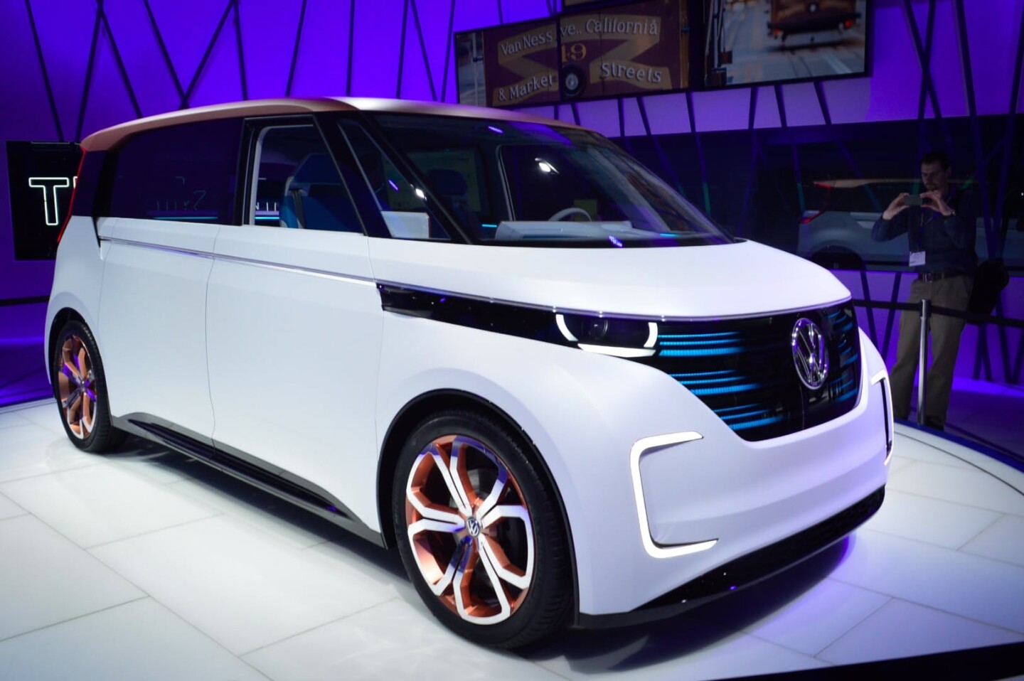 The VW Budd-E isn't pretty, but it does have a lot of clever tech packed inside