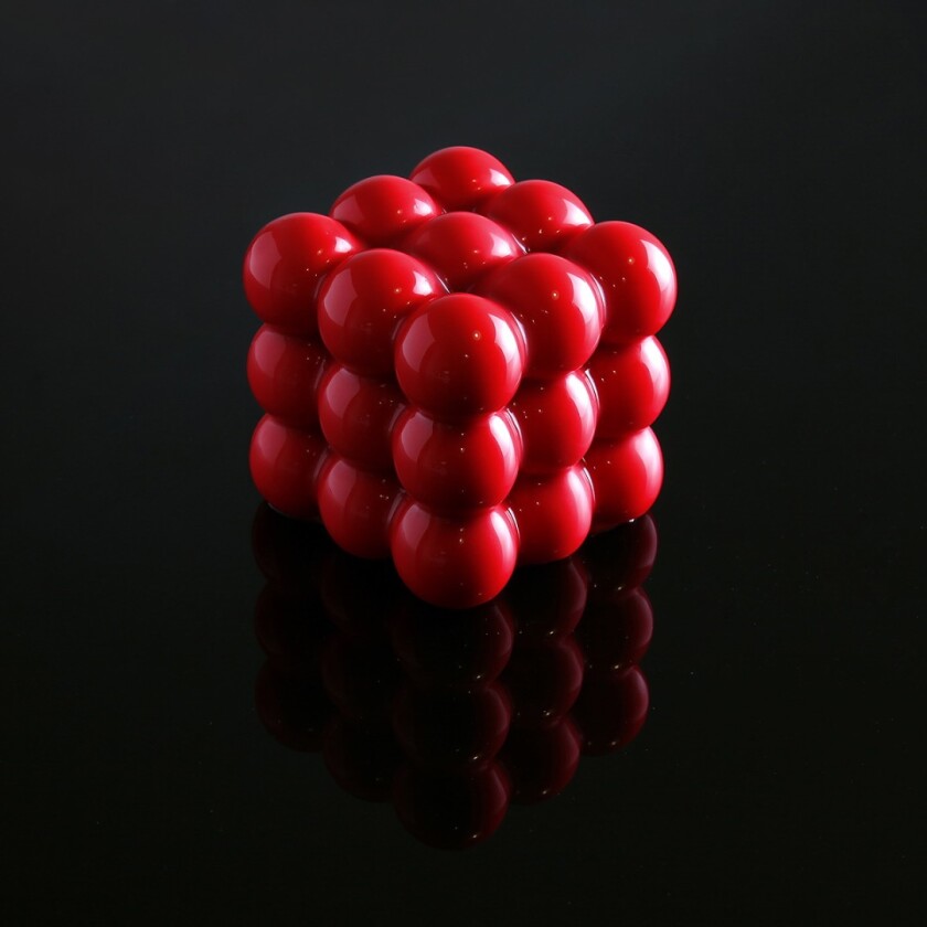 One of the early geometric moulds dubbed '3X3X3 Spheres'