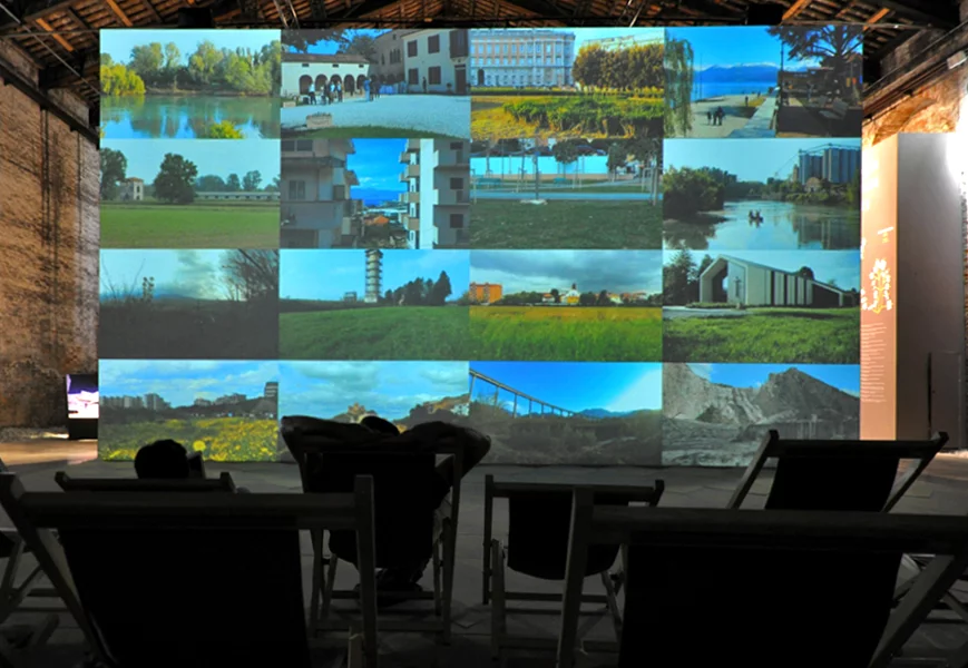 Grafting: a digital beach with an architectural sea (Photo: Edoardo Campanale)