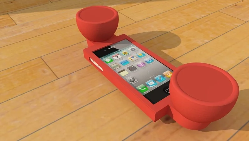 The iPhone phone is typical of some simpler 3D printed objects
