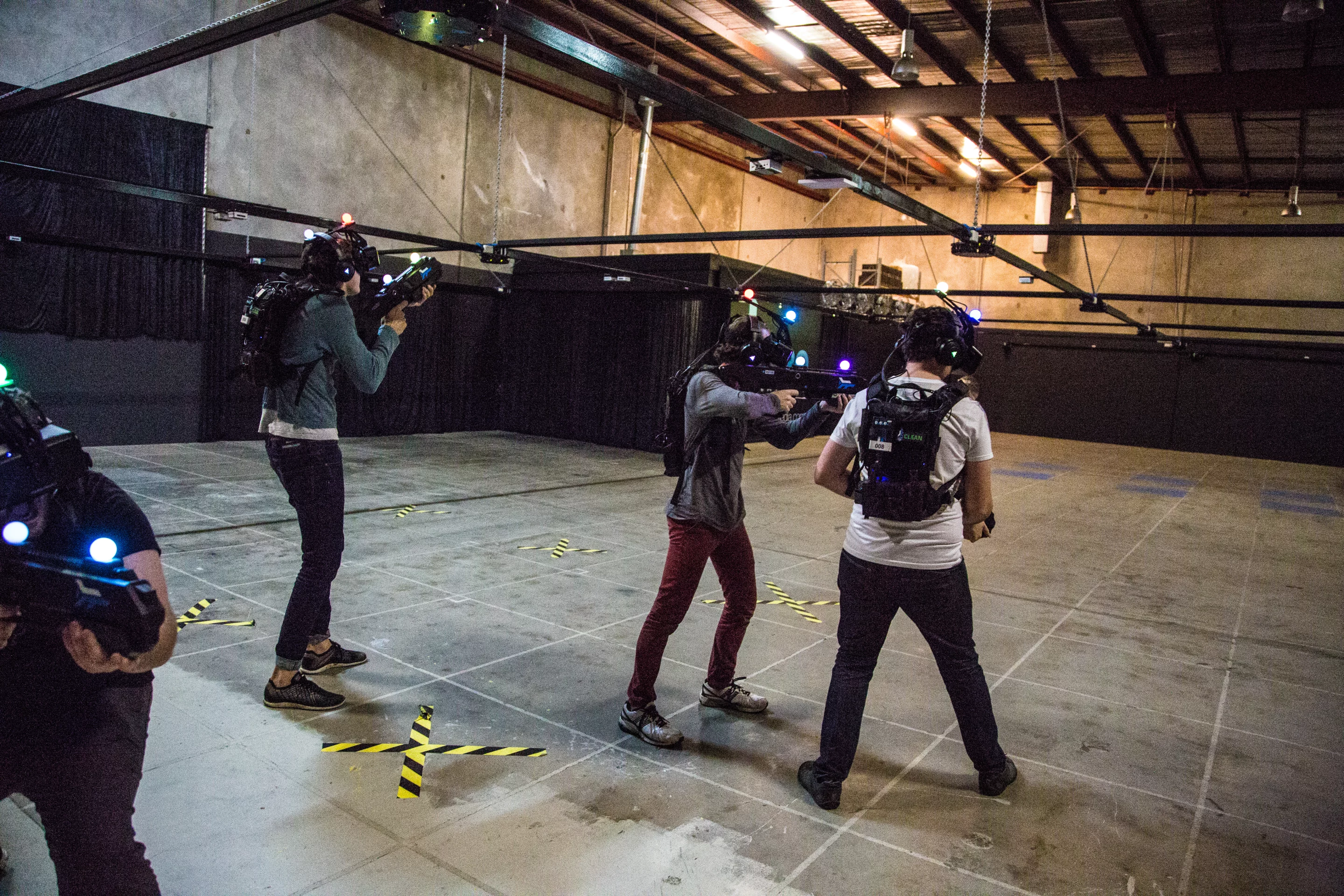 Up to six players work as a team to move through a building infested with zombies