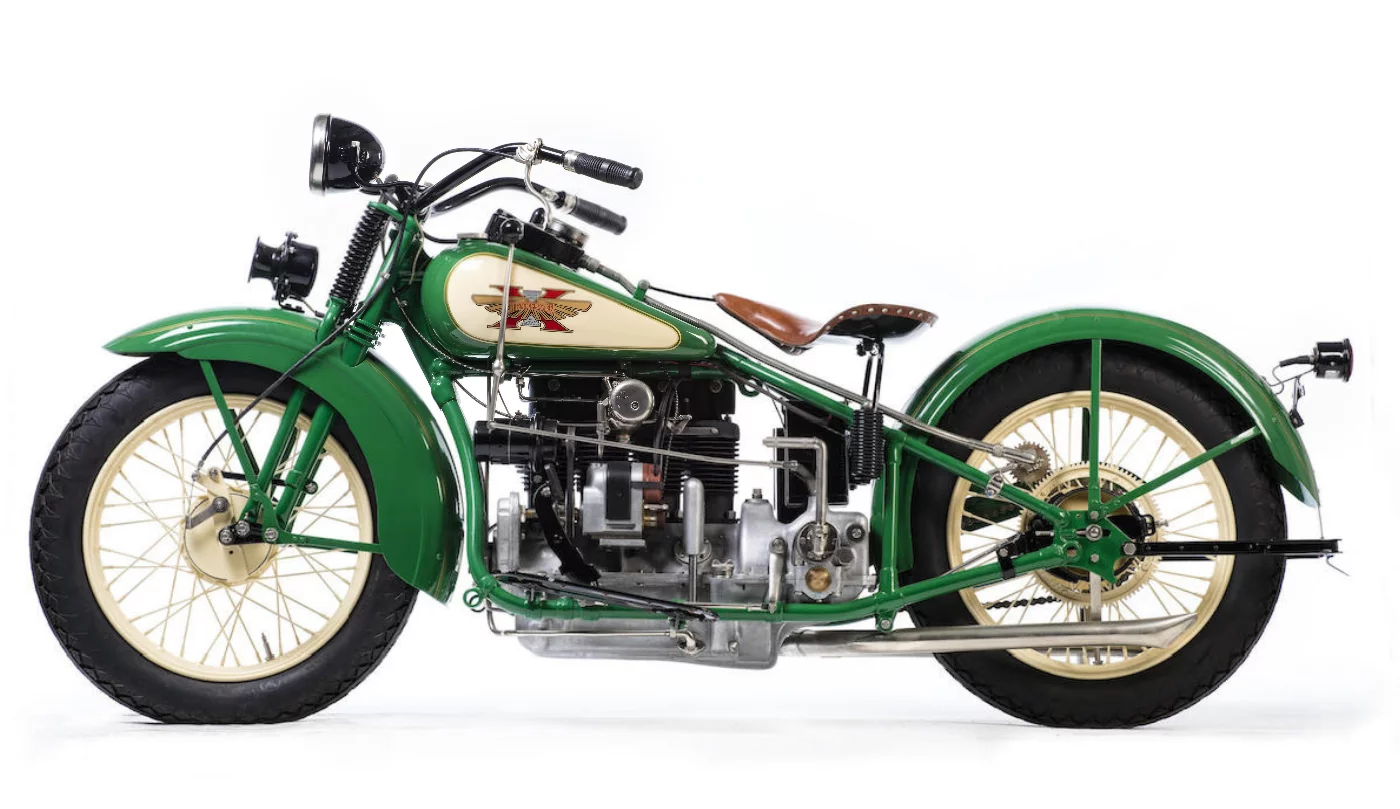 This 1929 Henderson Streamline KJ Four (Lot 570) sold for £52,500 ($68,402).