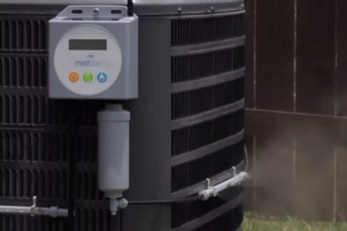 The Mistbox control unit is designed to be easy to install on existing air conditioners