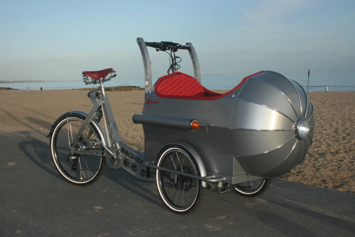 The Boxer Rocket brings a new look to the cycle child carrier