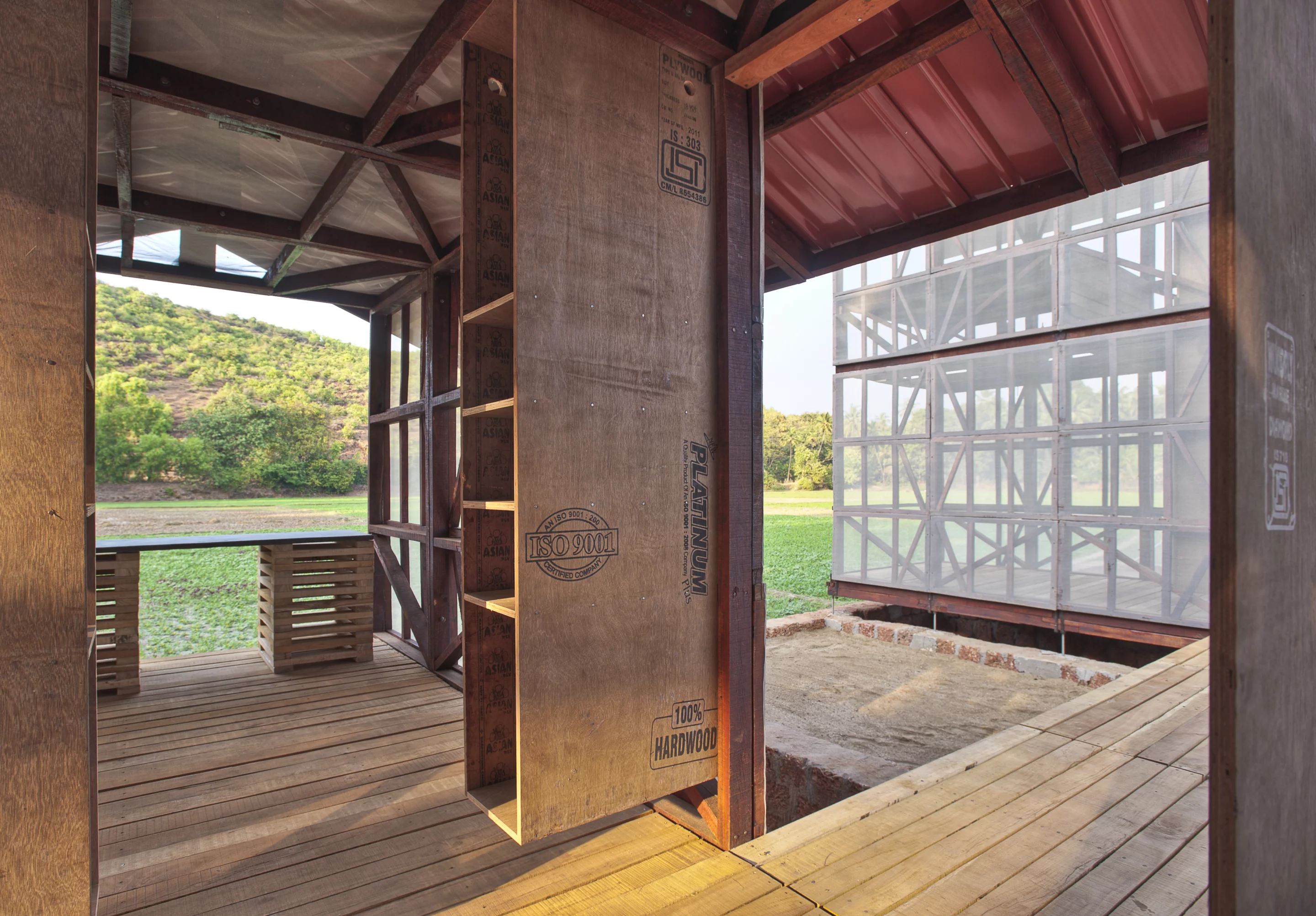 The prototype is built among the Western Ghats mountain range in the Indian state of Karnataka (Photo: Pasi Aalto/Rintala Eggertsson)