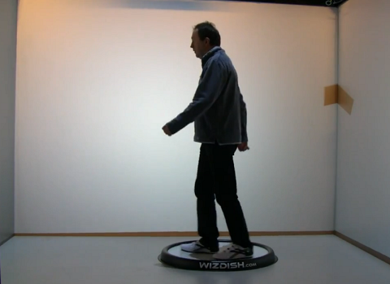 WizDish being tested by its creator Julian Williams