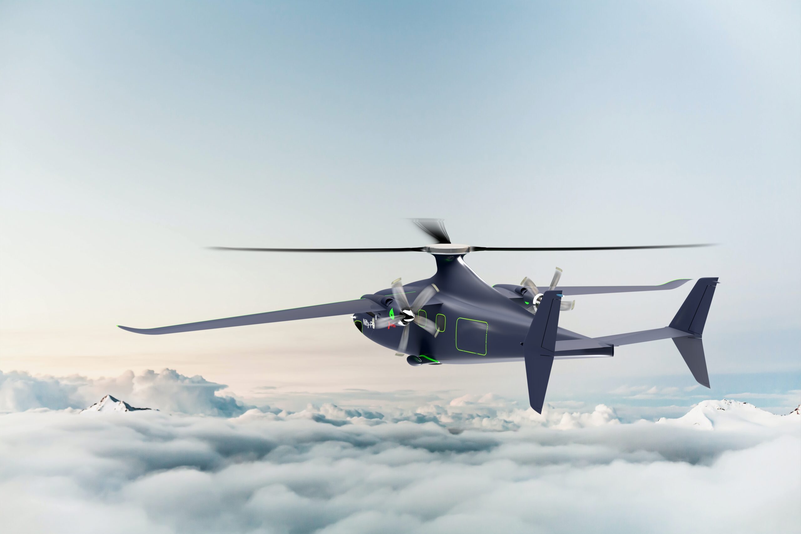 Arc announces hybrid slowedrotor aircraft with 800mile range