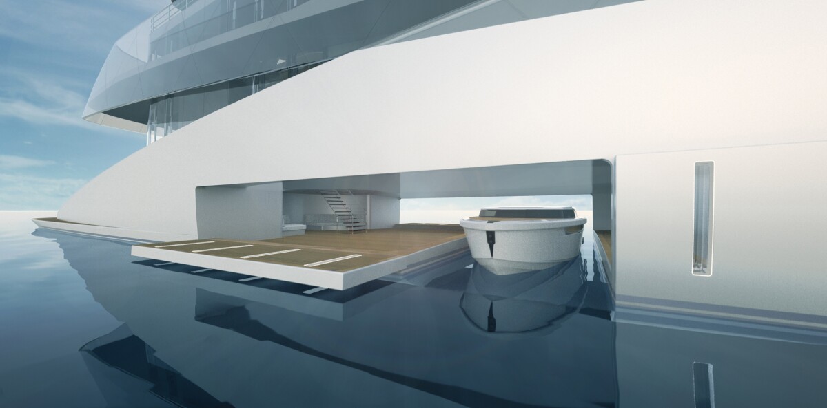 Tender dock of the Feadship Royale